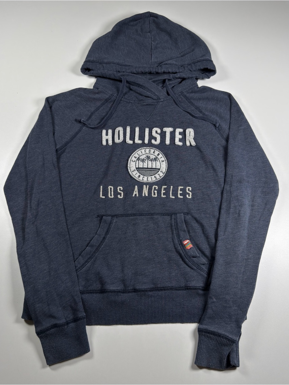 Hollister Navy Los Angeles Crewneck Hoodie Sweater